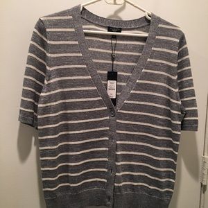 Talbots sparkly short sleeve cardigan